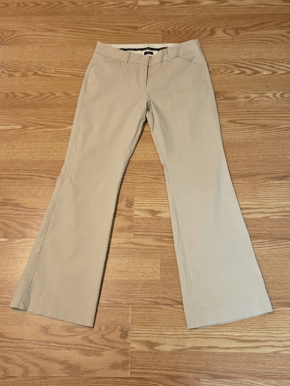 Express Editor Bootcut Stretch Pants Sandy Beige Dress Pants Size 6R